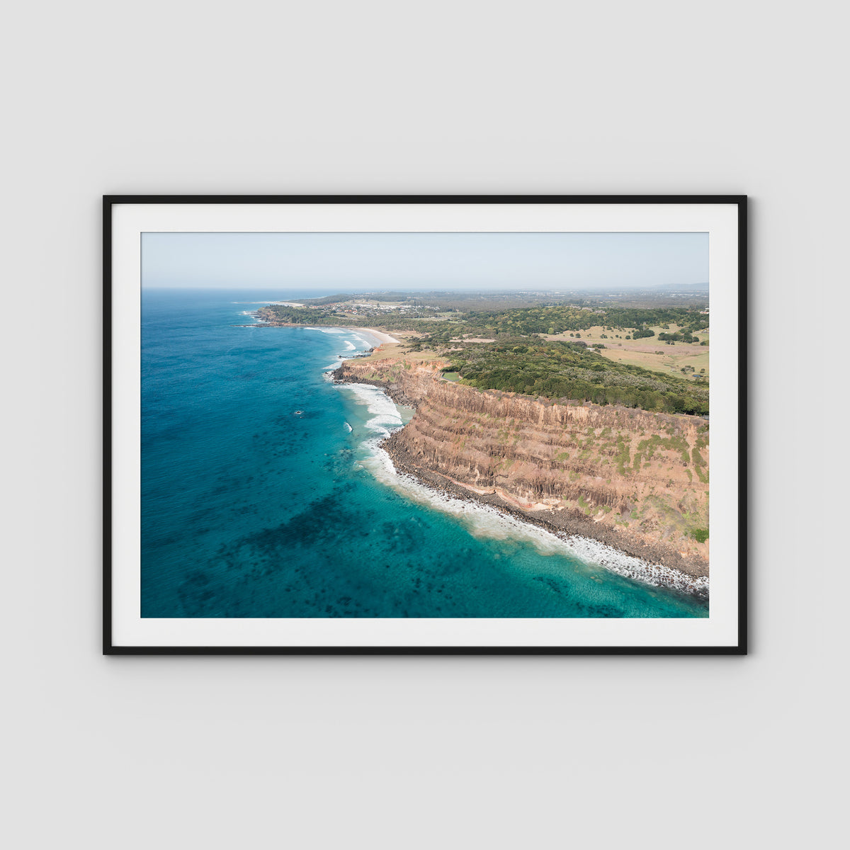 Lennox Headline - Fine Art Print - Traditional Frame - Black - Landscape