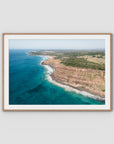 Lennox Headline - Fine Art Print - Traditional Frame - Raw Oak - Landscape