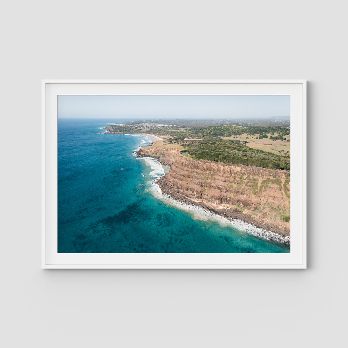 Lennox Headline - Fine Art Print - Traditional Frame - White - Landscape