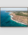 Lennox Headline - Fine Art Print - Float Frame Canvas - Raw Oak - Landscape
