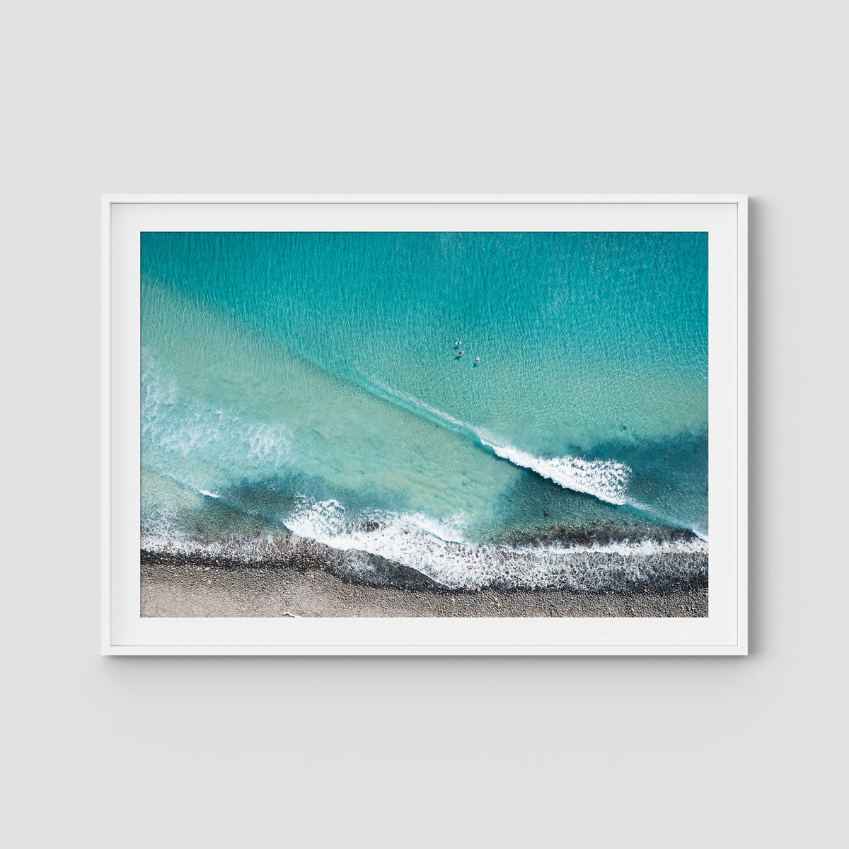 Lennox Top Down - Fine Art Print - Traditional Frame - White - Landscape