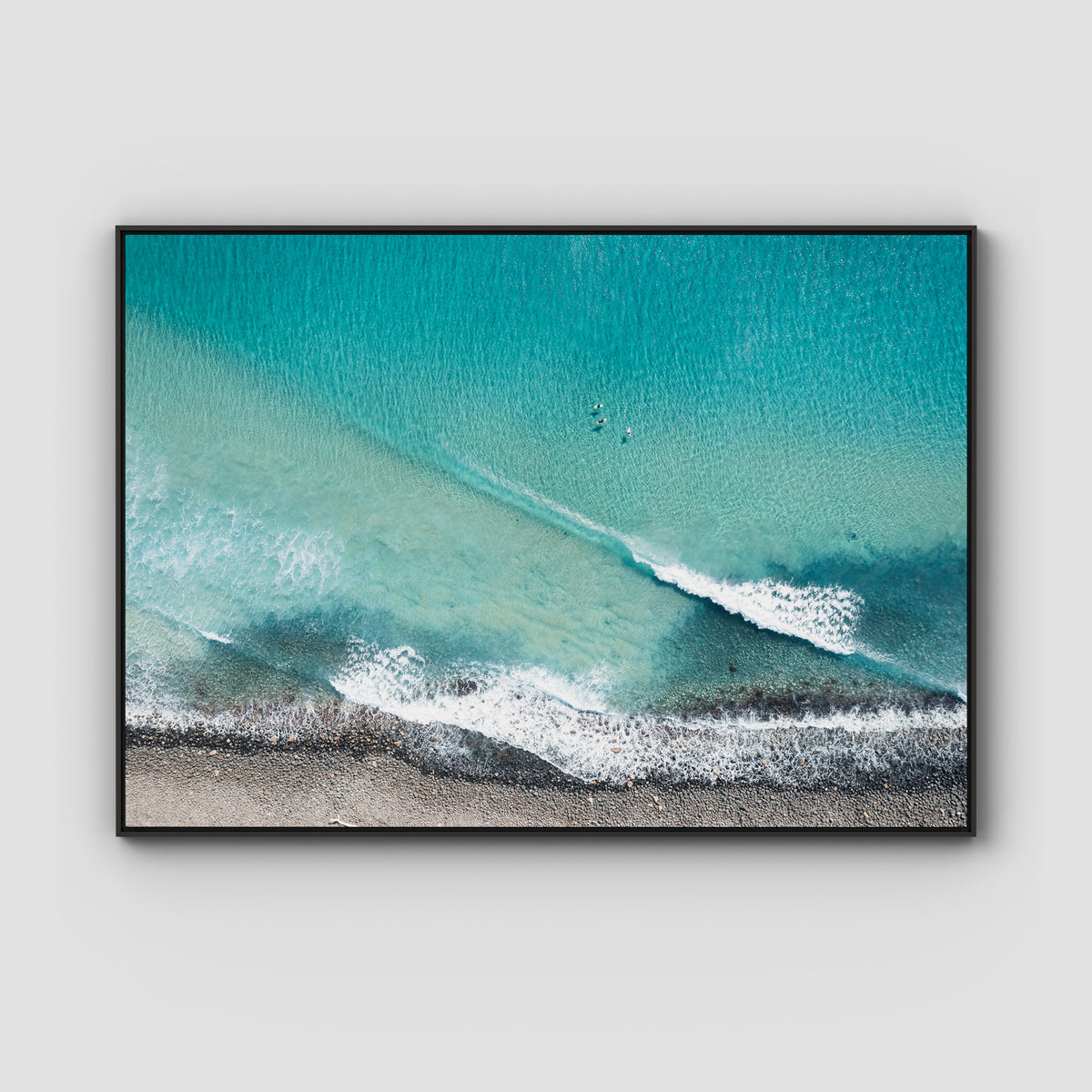 Lennox Top Down - Fine Art Print - Float Frame Canvas - Black - Landscape