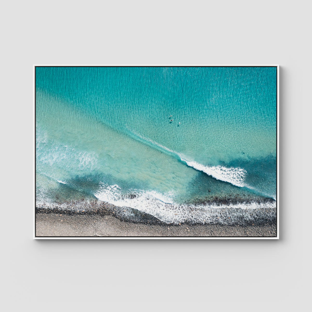 Lennox Top Down - Fine Art Print - Float Frame Canvas - White - Landscape