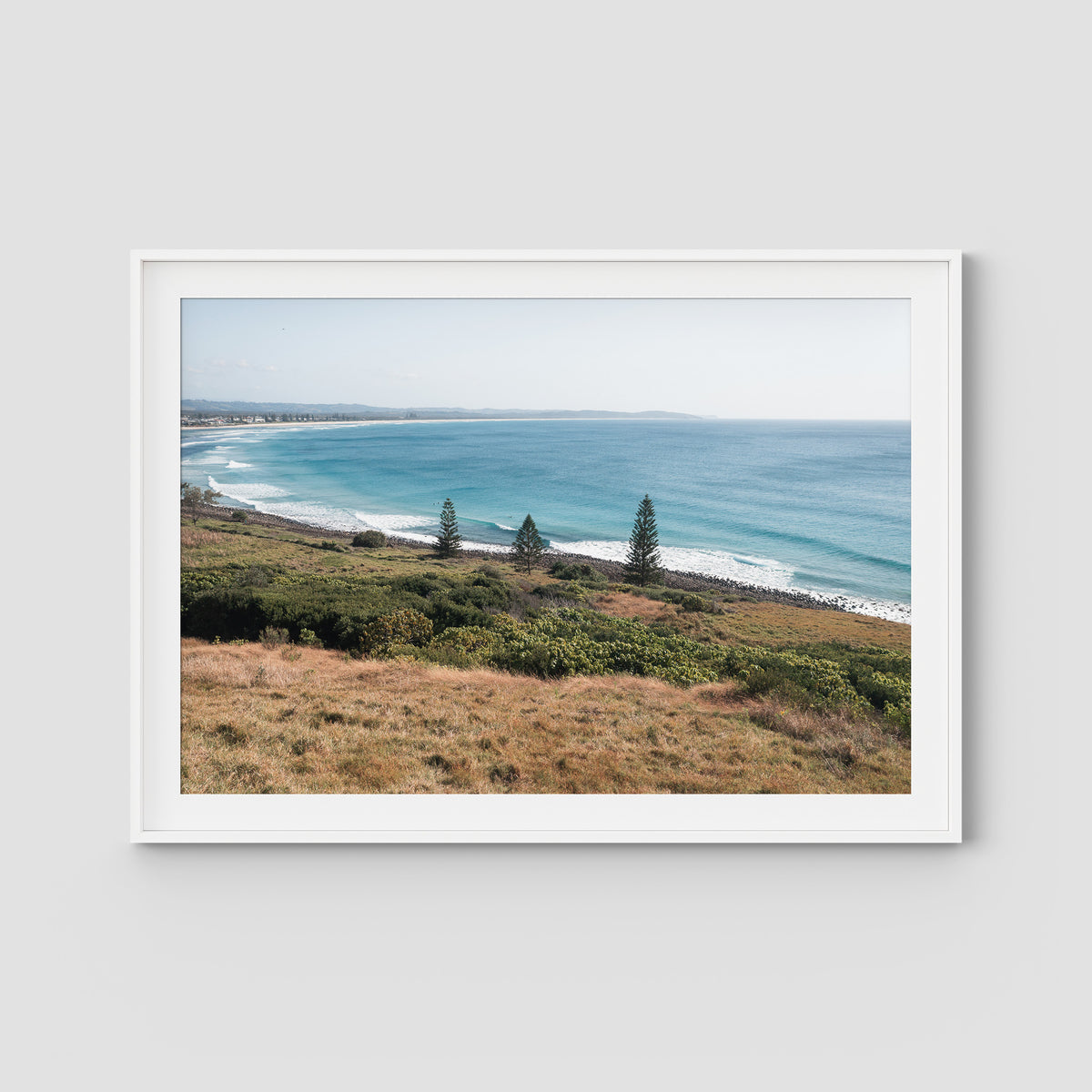 Lennox Ridge View - Fine Art Print - Traditional Frame - White - Landscape