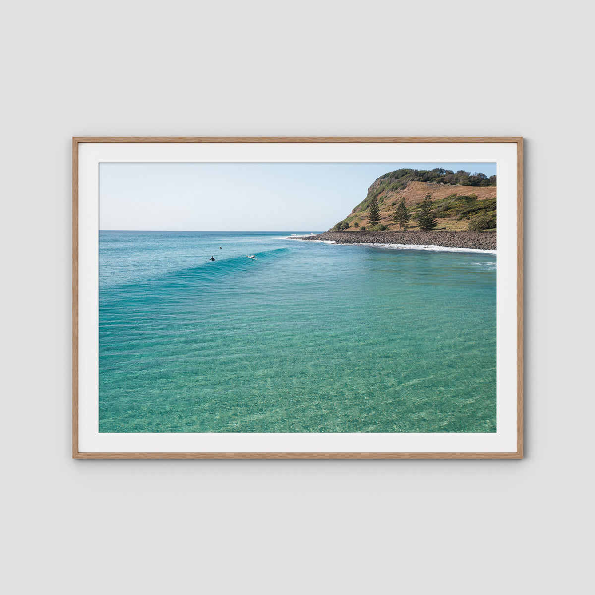 Lennox Peel - Fine Art Print - Traditional Frame - Raw Oak - Landscape
