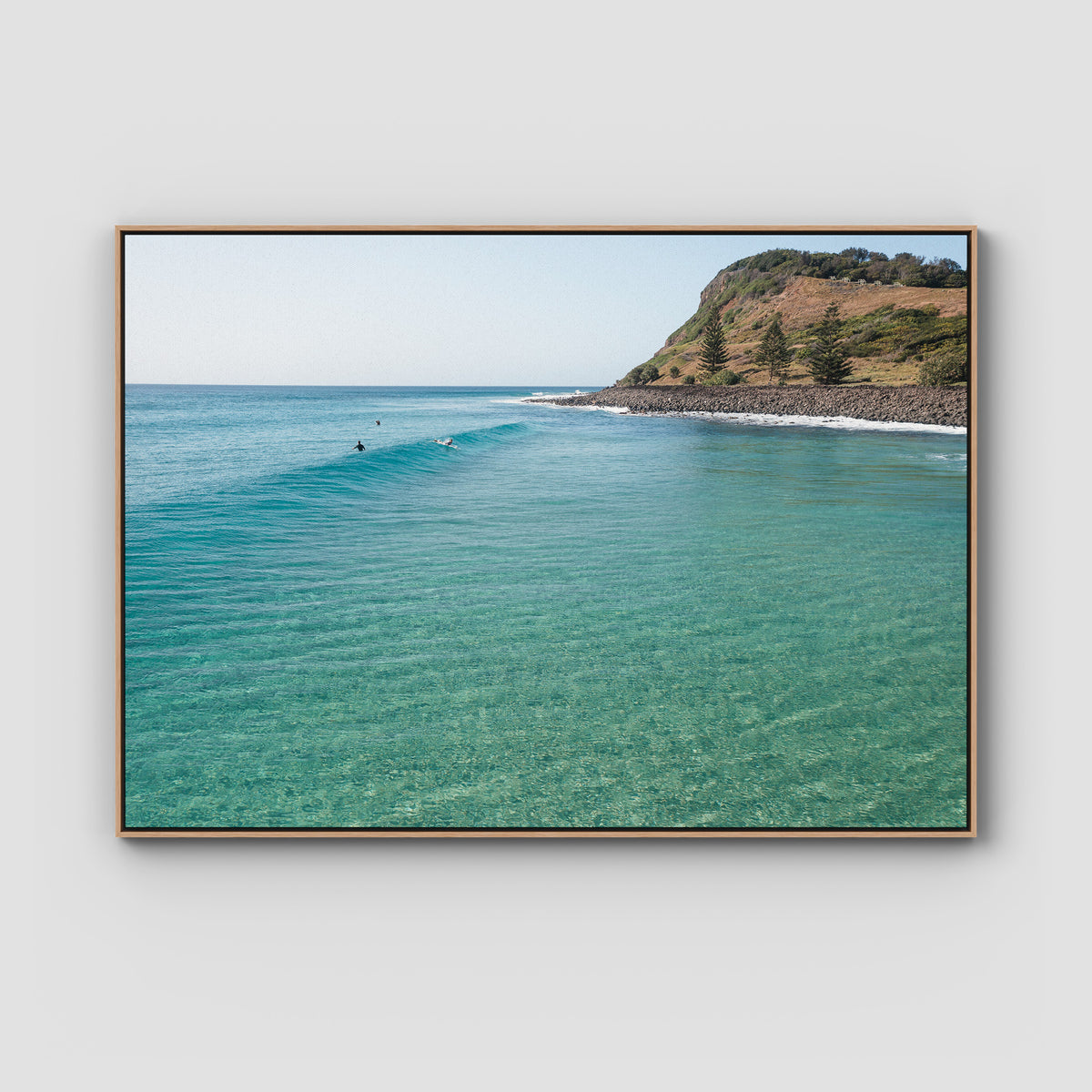 Lennox Peel - Fine Art Print - Float Frame Canvas - Raw Oak - Landscape