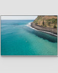 The Lineup - Lennox Head - Fine Art Print - Float Frame Canvas - White - Landscape