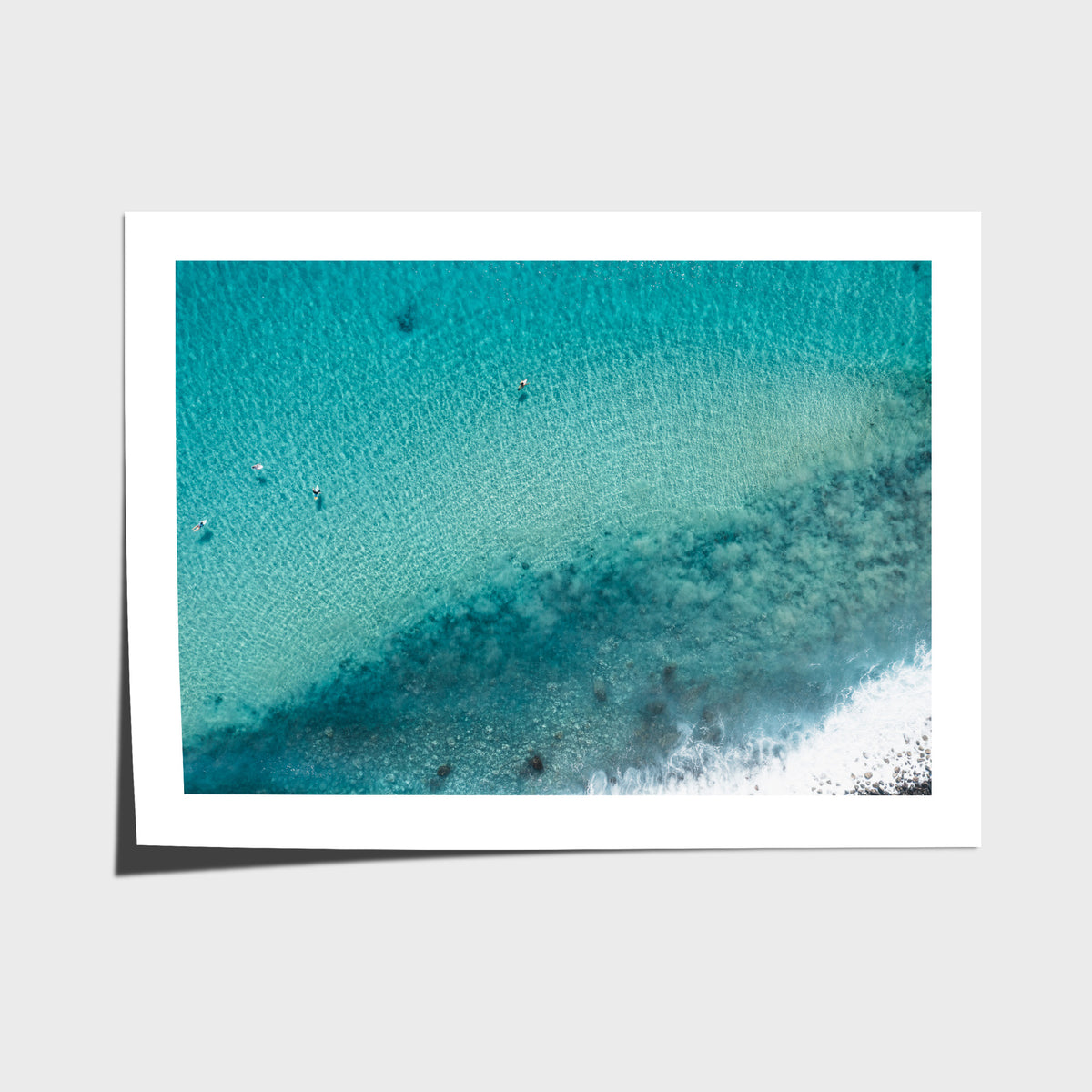 Turquoise Top Down - Lennox Head - Fine Art Print - Fine Art Paper - Unframed Print - Landscape