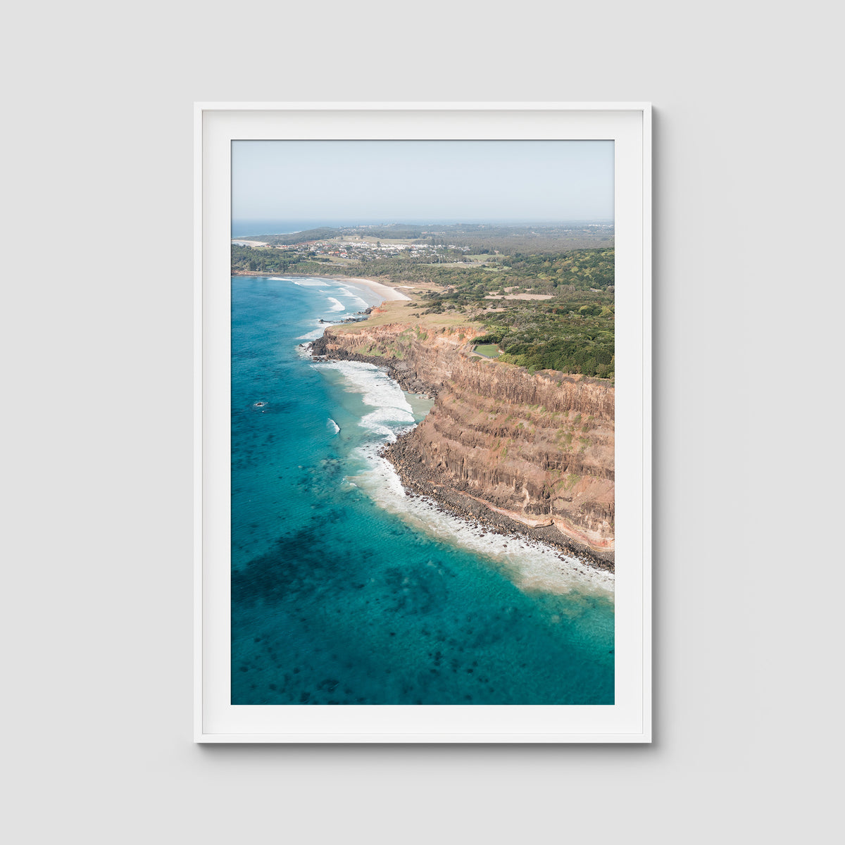 Lennox Headline - Fine Art Print - Traditional Frame - White - Portrait