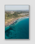 Lennox Coastal Curve - Fine Art Print - Float Frame Canvas - White - Portrait