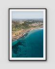 Lennox Coastal Curve - Fine Art Print - Traditional Frame - Black - Portrait