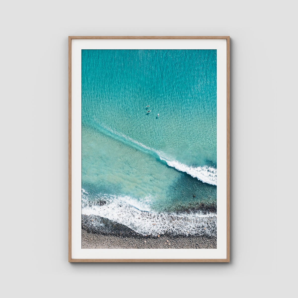 Lennox Top Down - Fine Art Print - Traditional Frame - Raw Oak - Portrait