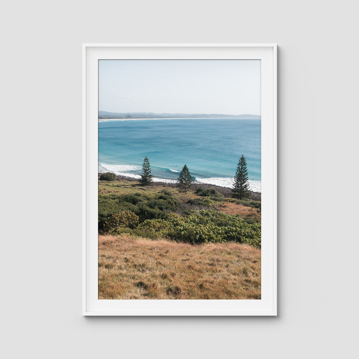Lennox Ridge View - Fine Art Print - Traditional Frame - White - Portrait