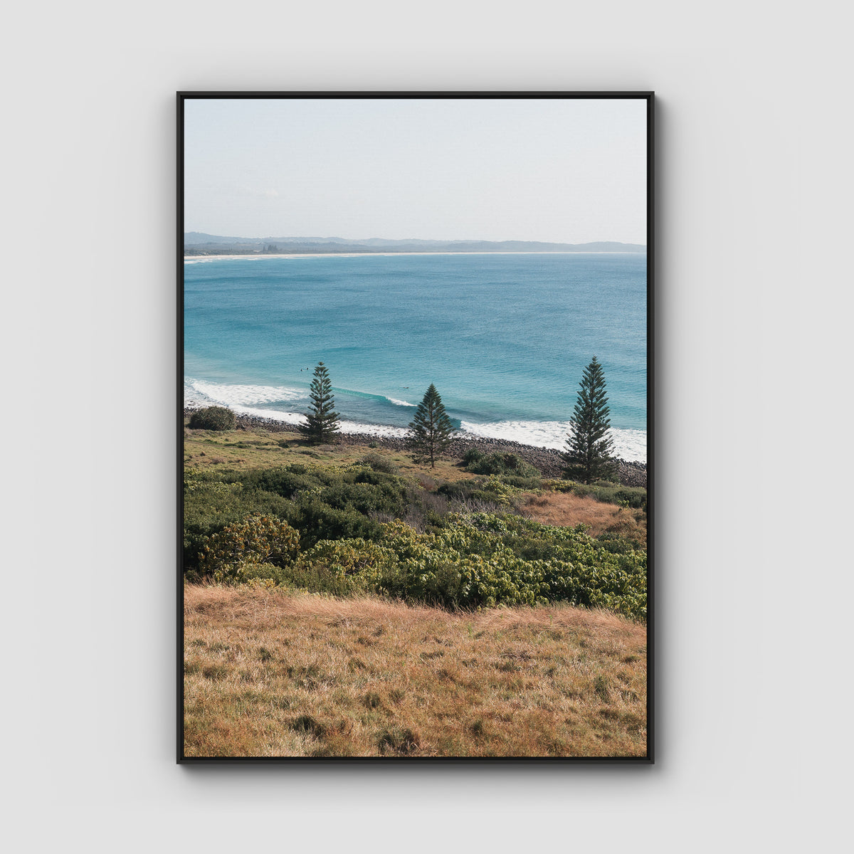 Lennox Ridge View - Fine Art Print - Float Frame Canvas - Black - Portrait