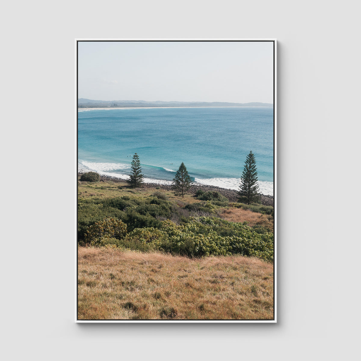 Lennox Ridge View - Fine Art Print - Float Frame Canvas - White - Portrait