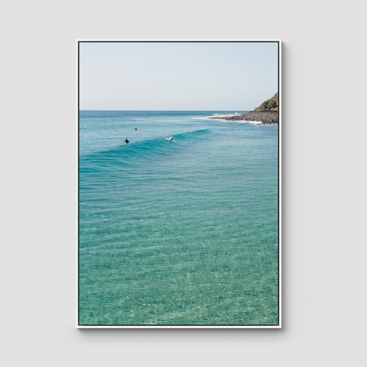Lennox Peel - Fine Art Print - Float Frame Canvas - White - Portrait