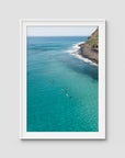 The Lineup - Lennox Head - Fine Art Print - Traditional Frame - White - Portrait