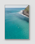 The Lineup - Lennox Head - Fine Art Print - Float Frame Canvas - White - Portrait