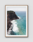 Edge of the Land - Lennox Head - Fine Art Print - Traditional Frame - Raw Oak - Portrait