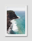 Edge of the Land - Lennox Head - Fine Art Print - Traditional Frame - White - Portrait