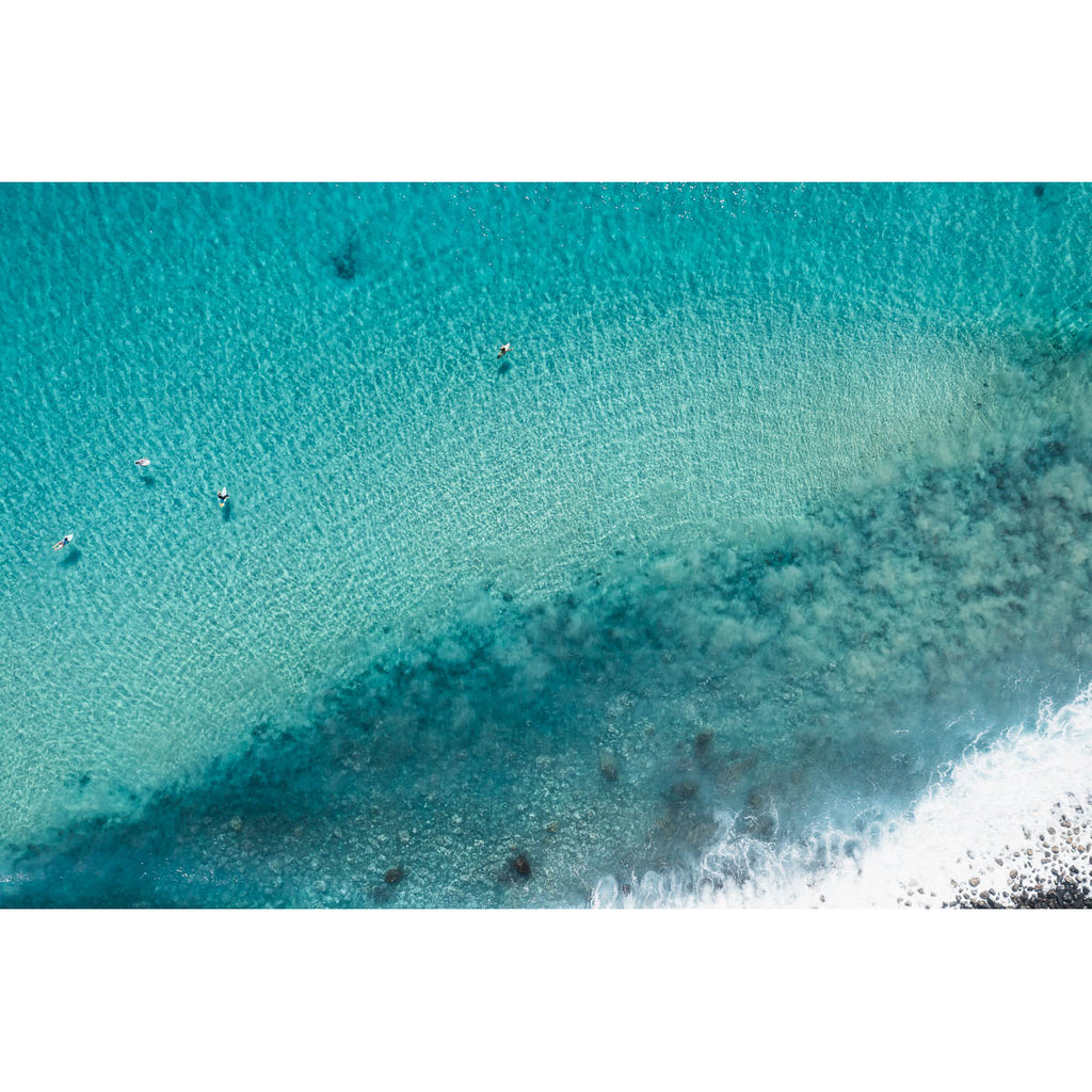 Turquoise Top Down - Lennox Head - Fine Art Print