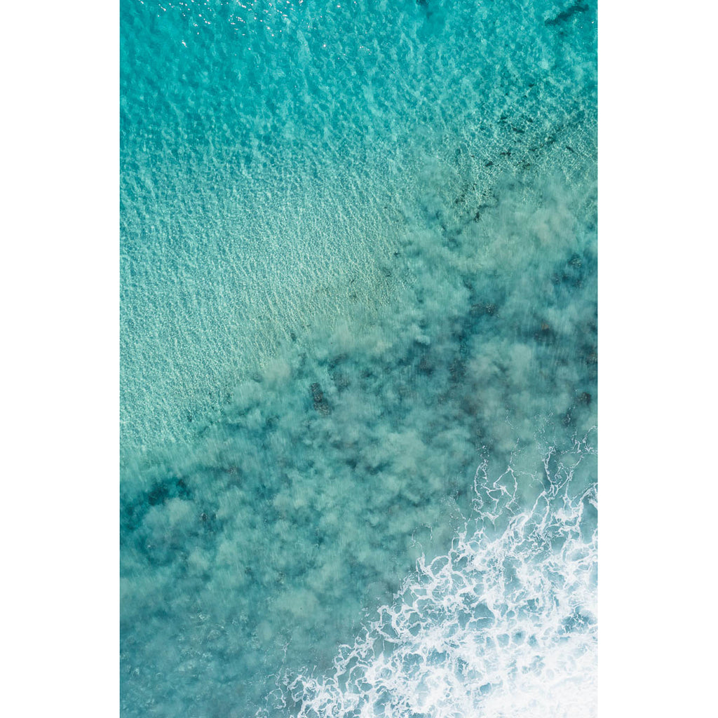 Turquoise Top Down - Lennox Head - Fine Art Print