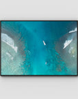 Hollow Trees Channel - Mentawai - Art Print - Float Frame Canvas - Black - Landscape