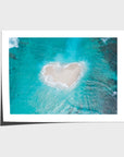 Love Heart Sand Bank - Mentawai - Art Print - Fine Art Paper - Unframed Print - Landscape