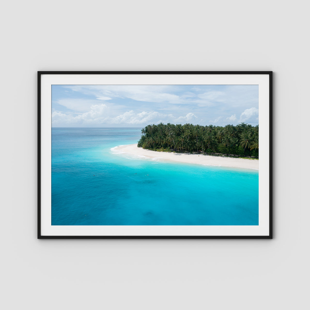 Island Blues - Mentawai - Art Print - Traditional Frame - Black - Landscape