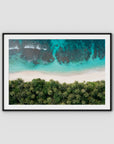 Island Symmetry - Mentawai - Art Print - Traditional Frame - Black - Landscape