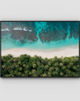 Island Symmetry - Mentawai - Art Print - Float Frame Canvas - Black - Landscape