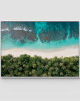 Island Symmetry - Mentawai - Art Print - Float Frame Canvas - White - Landscape