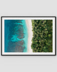 Island Symmetry ii - Mentawai - Art Print - Traditional Frame - Black - Landscape