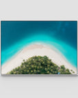 Island Symmetry iii - Mentawai - Art Print - Float Frame Canvas - White - Landscape