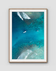 Hollow Trees Channel - Mentawai - Art Print - Traditional Frame - Raw Oak - Portrait