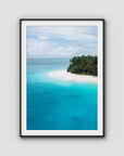 Island Blues - Mentawai - Art Print - Traditional Frame - Black - Portrait