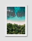 Island Symmetry - Mentawai - Art Print - Traditional Frame - White - Portrait