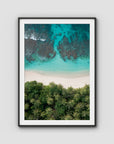 Island Symmetry - Mentawai - Art Print - Traditional Frame - Black - Portrait