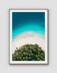 Island Symmetry iii - Mentawai - Art Print - Traditional Frame - Raw Oak - Portrait