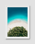 Island Symmetry iii - Mentawai - Art Print - Traditional Frame - White - Portrait