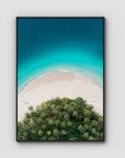 Island Symmetry iii - Mentawai - Art Print - Float Frame Canvas - Black - Portrait