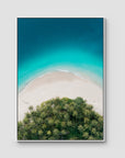 Island Symmetry iii - Mentawai - Art Print - Float Frame Canvas - White - Portrait