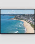 Newcastle Curve - Merewether - Fine Art Print - Float Frame Canvas - Black - Landscape