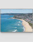 Newcastle Curve - Merewether - Fine Art Print - Float Frame Canvas - White - Landscape