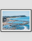 Merewether Oecan Baths - Fine Art Print - Traditional Frame - Black - Landscape