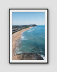 Merewether Lineup - Newcastle - Fine Art Print - Traditional Frame - Black - Portrait