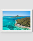 Tomaree ii - Port Stephens - Art Print - Traditional Frame - White - Landscape
