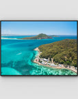 Tomaree ii - Port Stephens - Art Print - Float Frame Canvas - Black - Landscape