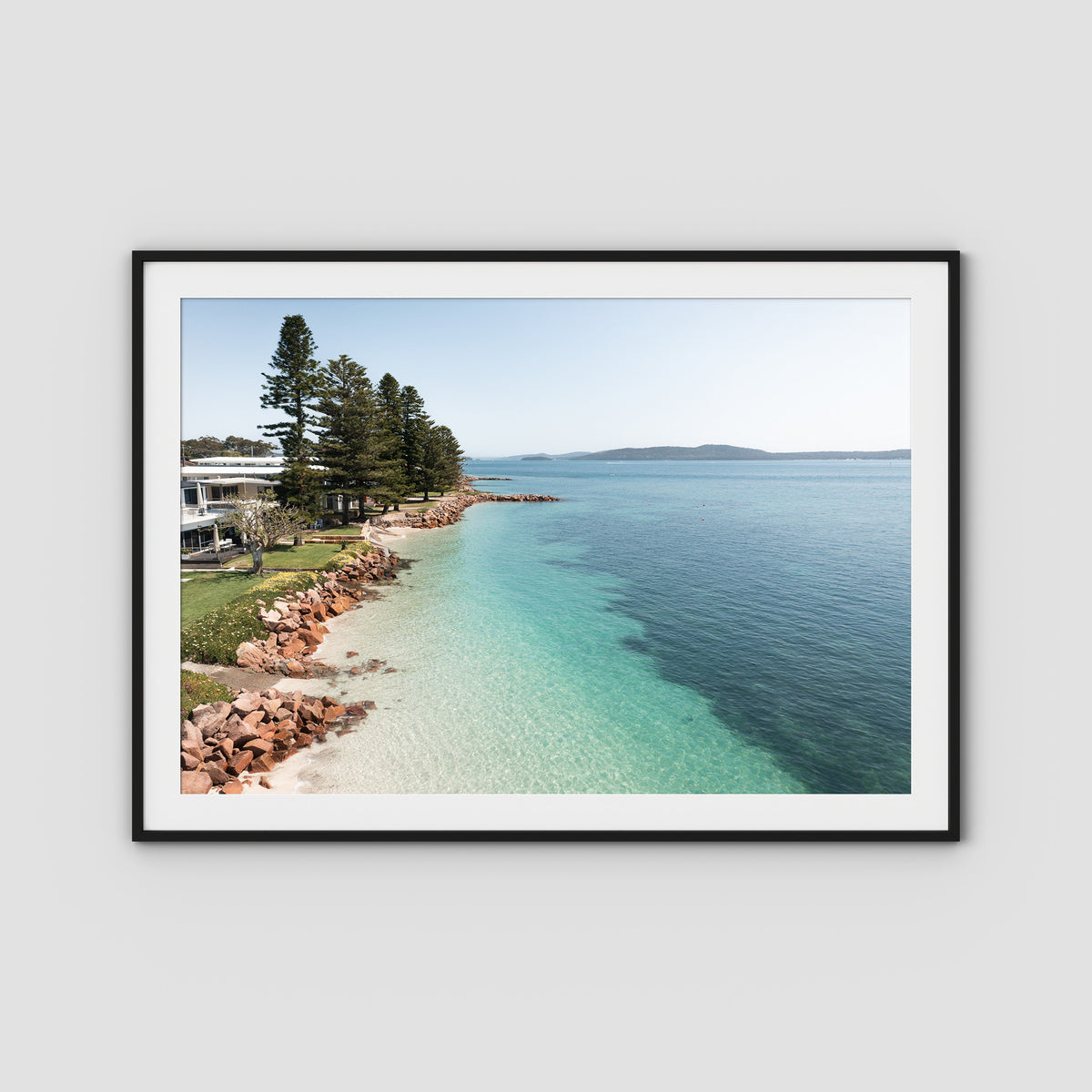Corlette Mornings - Port Stephens - Art Print - Traditional Frame - Black - Landscape
