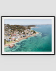 Corlette Aerial - Port Stephens - Art Print - Traditional Frame - Black - Landscape